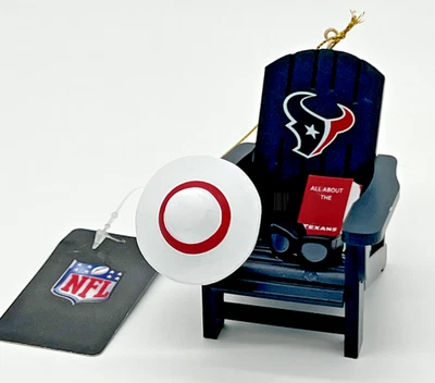 Houston Texans  Adirondack Chair Ornament  NFL Football Team Sports America - Image 1 of 4