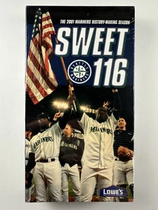Sweet 116 VHS The 2001 Seattle Mariners History-Making Season Brand New SEALED - Imagen 1 de 6