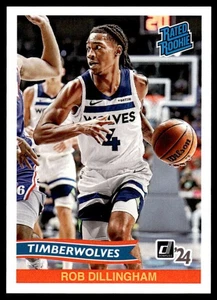Rob Dillingham 2024-25 Panini clasificación instantánea novato retro #RRR-8 RC/152 Timberwo - Imagen 1 de 2