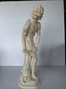 Vintage David Statue by Amilcare Santini from Italy 1910-1970  15 in - Picture 1 of 6