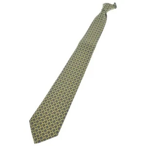 Corbata HERMES Azul Marino Seda Logo Vendedor de Japón N0126 38 Hecha en Francia - Imagen 1 de 3