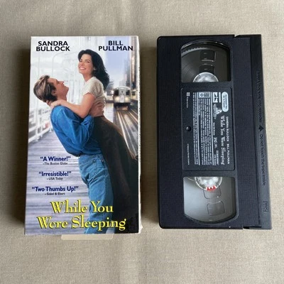 While You Were Sleeping (VHS 1995) Romcom Sandra Bullock Bill Pullman Romantic + - Image 1 of 4