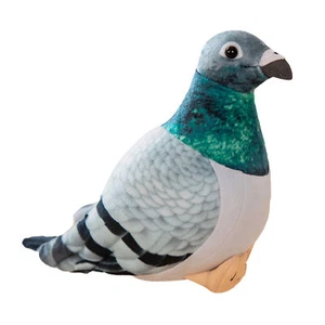 Green Pigeon Bird 8 Inch Stuffed Animal Plush Toys Toddler Doll Kids Gifts - Picture 1 of 5