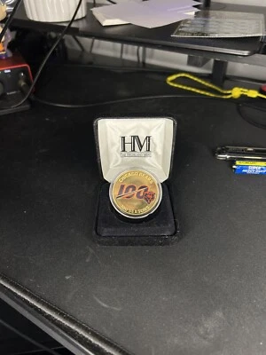Chicago Bears 100th Season Highland Mint Coin With Certificate Of Authenticity - Image 1 of 3