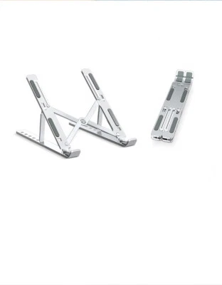 Laptop Stand Full Aluminium Computer Holder Portable Ventilated Desktop PC Riser - Image 1 of 4