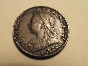 #3324 Great Britain; 1 Farthing 1900 - Picture 1 of 2