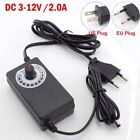 3-12V 2A Adjustable Power Supply Adapter Switching AC/DC Motor Controller CB1