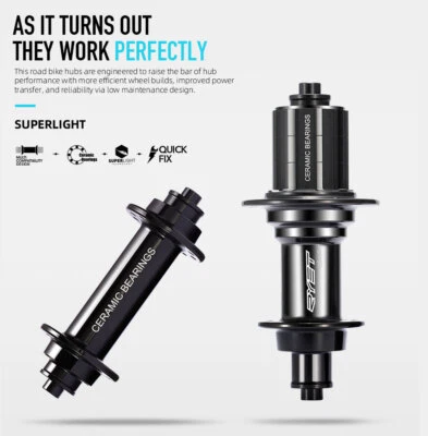 Rodamientos de cerámica Buje de bicicleta de carretera 6 caninas J-bend R13 Bujes de bicicleta de carreras QR para XDR HG Foto 1 de 4