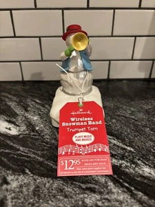 Hallmark Wireless Snowman Band 2010 Trumpet Tom Animated Musical W/ Tag Tested! - Picture 1 of 8