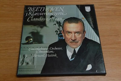 Beethoven Claudio Arrau  Bernard Haitink 5 Klavierkonzerte 5 LP  box  - Bild 1 von 4