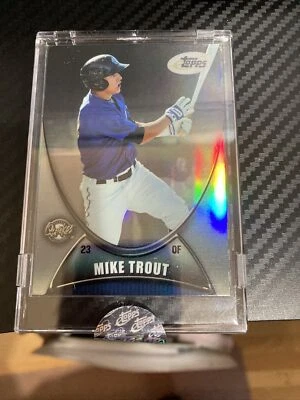 Mike Trout Rookie #259/799  2011 eTopps Rancho Cucamonga Quakes - Encased ANGELS - Image 1 of 4