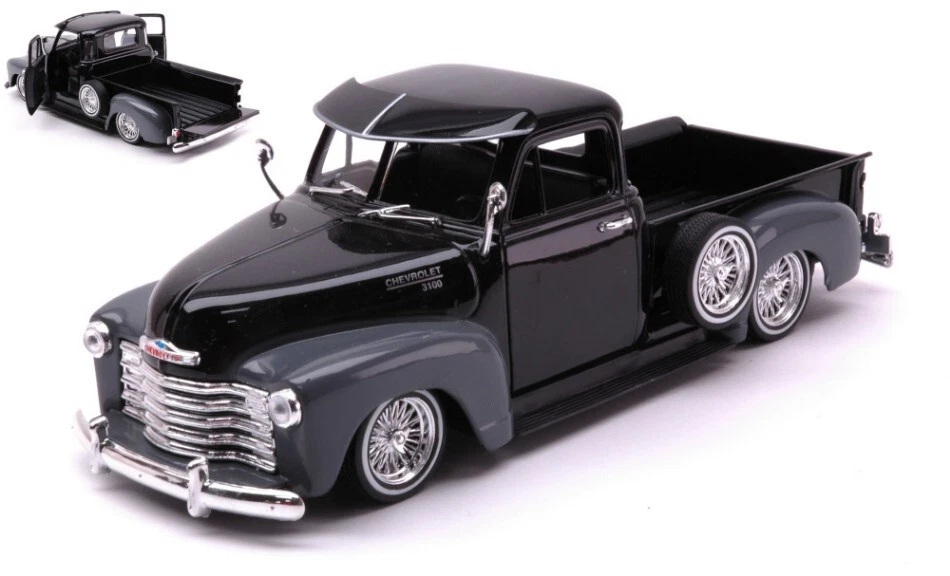 Welly CHEVROLET 3100 PICK UP 1953 BLACK/GREY 1:24 - Immagine 1 di 1