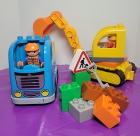 LEGO Duplo Truck and Excavator 10812 Complete set Retired NICE 
