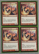 MAGIC THE GATHERING -SHINEN OF FURY'S FIRE 4XPLAYSET - SAVIORS OF KAMIGAWA - LP