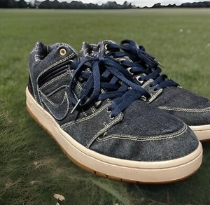 Nike SB Air Force II Low QS Denim East West Tupac Mens 12 US AO0298 441 Biggie - Picture 1 of 16