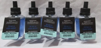 White Barn Bath & Body Works Wallflower Bulb Lot Set of 5 TO ALL A GOOD NIGHT - Image 1 of 3