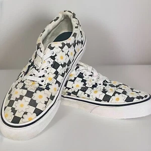 Vans Off The Wall Daisy schwarz & weiß karierte Damen-Low-Top-Sneaker Gr. 7 – guter Zustand! - Bild 1 von 12