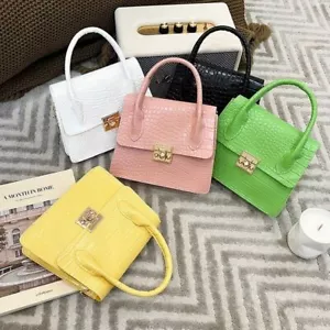 Women Girls Handbag Cross Body Messenger Bag Shoulder Over Mobile Chain Strap - Picture 1 of 9