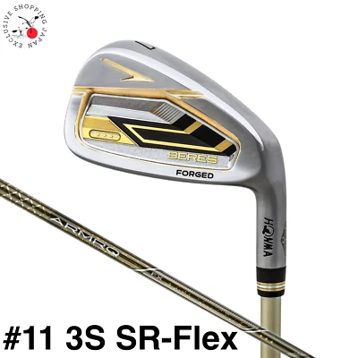 HONMA Golf BERES 09 3S 3 Star Iron Wedge #11 SR Flex ARMRQ FX Graphite Shaft MTO - Image 1 of 4