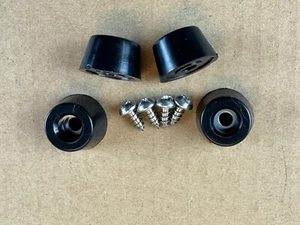 4 New FEET & hardware for Vintage Fisher Scott Tube Amplifiers Foot Parts - Picture 1 of 5
