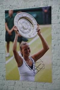 ORIGINAL Autogramm von Petra Kvitova. pers. gesammelt. 100% ECHT. GROSSFOTO - Bild 1 von 1