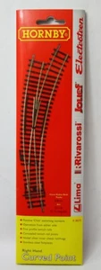 HORNBY R8075 RIVAROSSI LIMA SCAMBIO DESTRO in CURVA RAGGIO 438 mm SCALA HO  - Foto 1 di 1