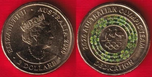 Australia 2 dollars 2020 km# 3912 "Tokyo Olympic - Dedication" COLORED UNC - Picture 1 of 1