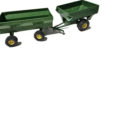 ERTL JOHN DEERE Grain Cart Wagon  And Hay Cart Lot Farm Toy Tractor Implement - Image 1 of 4