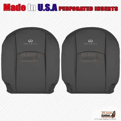 Cubierta de cuero perforada negra para Infiniti FX35 FX45 2005 2006 techo izquierdo y derecho Foto 1 de 4