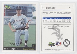 1991 Classic Best Sarasota White Sox Brian Keyser #6