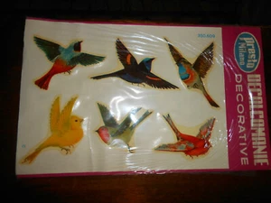 DECALCOMANIA VINTAGE ART DECAL -PRESTO MILANO MOTIVO : UCCELLI - Picture 1 of 2