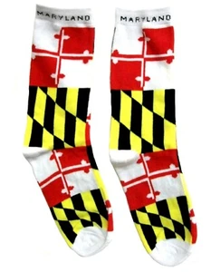 Crew-Socken Maryland Staatsflagge Größe 11-13 - Bild 1 von 1