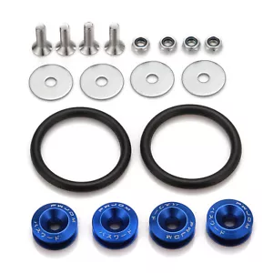 JDM BLUE Car Bumpers Trunk Fender Hatch Lids Quick Release Fasteners Kits - Bild 1 von 5