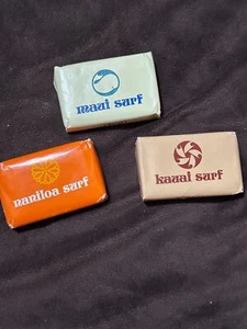 Selten Vintage 3 Miniatur Seifenstücke Naniloa Surf Kauai Surf Maui Surf Dial Seife - Bild 1 von 8