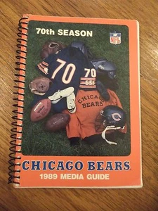 1989 CHICAGO BEARS MEDIA GUIDE YEARBOOK 70TH SEASON - Picture 1 of 7
