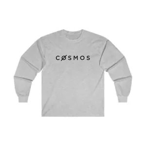 Cosmos ATOM langärmeliges Baumwoll-T-Shirt, Kosmoshemd, Kryptowährung - Bild 1 von 24