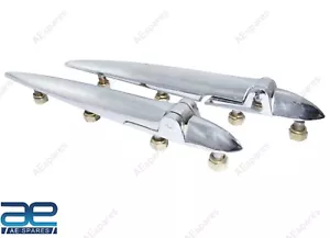 Boot Trunk Lid Hinges Set 10" Chrome Plated With Washers For Morris Oxford ECs - Picture 1 of 7