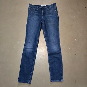 Athleta Mid Rise Sculptek Skinny Fit Dark Wash Jeans Women's Size 8 - Picture 1 of 6