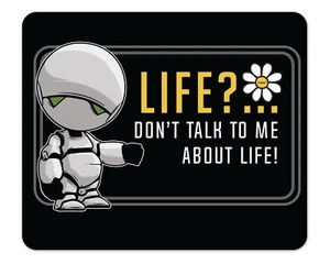 Hitchhiker's Movie Marvin 1/8" Thick Mousepad - Picture 1 of 2