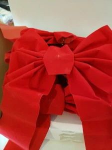 Red Bows 9" With Twist Tie New Some Flaws Set Of 12 Wreath Supplies - Picture 1 of 3