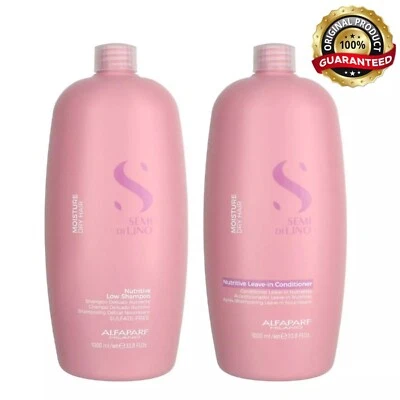 ALFAPARF Semi Di Lino Moisture Nutritive Shampoo & Leave-in Conditioner 33.8 oz - Image 1 of 2
