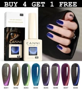 CANNI Hema Free Starry Sky Cat Eye Nail Gel Polish 9ml Varnish Soak Off UV LED - Picture 1 of 34