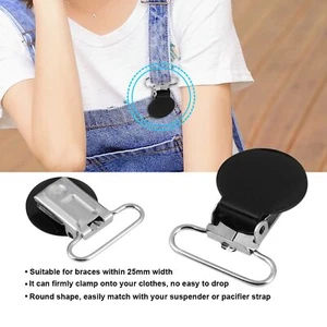 10Pcs Round Suspender Clips Great For DIY Clothes Making QH1 - Picture 1 of 24
