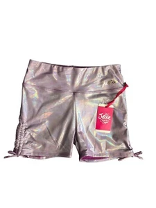 Justice Cinch Corto Gimnasia Cheer Dance Púrpura Niñas XL ($) - Imagen 1 de 4