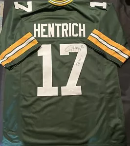 Craig Hentrich 1996 Green Bay Packers SB XXXI Champs signiertes Autotrikot ~ JSA - Bild 1 von 4