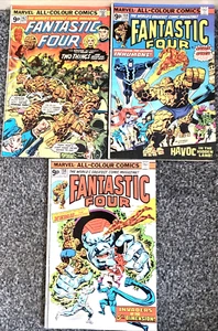 FANTASTIC FOUR. NUMBER'S 158-159 & 162. 1ST SERIES. (3 ISSUE 1975 MARVEL LOT). - Picture 1 of 16