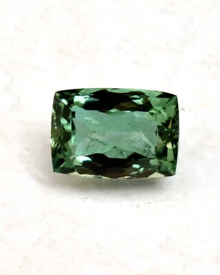Natural Mozambique Green Tourmaline 7.40 Ct Cushion Cut Loose Gemstone TREATED - Image 1 of 4
