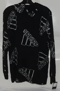 Adidas AA7302 großes 14/16 schwarzes doppelt freiliegendes Kapuzen-T-Shirt - Bild 1 von 7