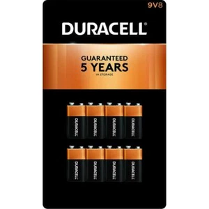 Duracell Coppertop Alkaline Batteries, 9 Volt, 8 Count - Picture 1 of 1