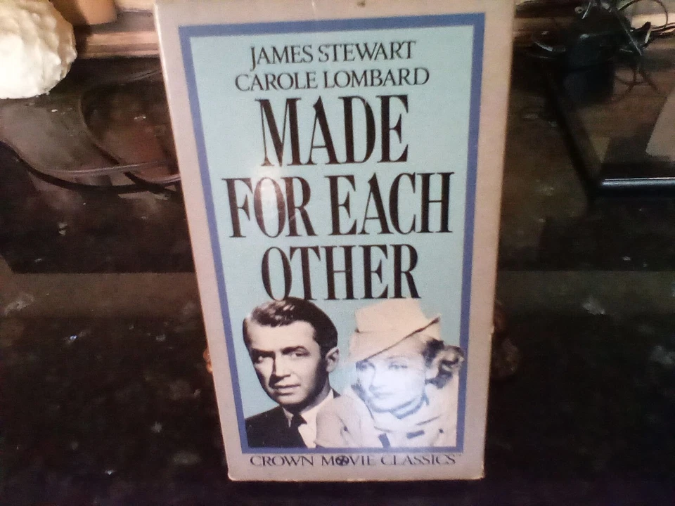 MADE FOR EACH OTHER: JAMES STEWART, CAROLE LOMBARD 1939 (VHS, 1999) B&W FS   Foto 1 de 1